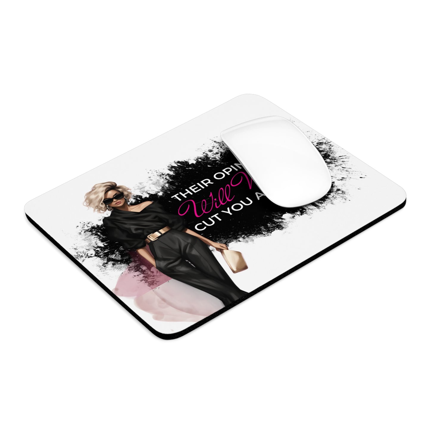 Mouse Pad, Unique Quote Design, Office Desk Decor, Inspirational Gift, Coworker Present, Computer Mouse Mat