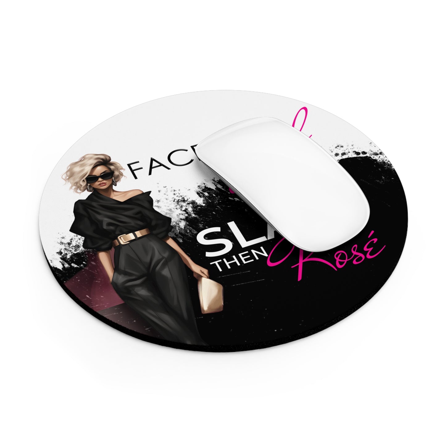 FIG Rosé Blk/Wht Mouse Pad