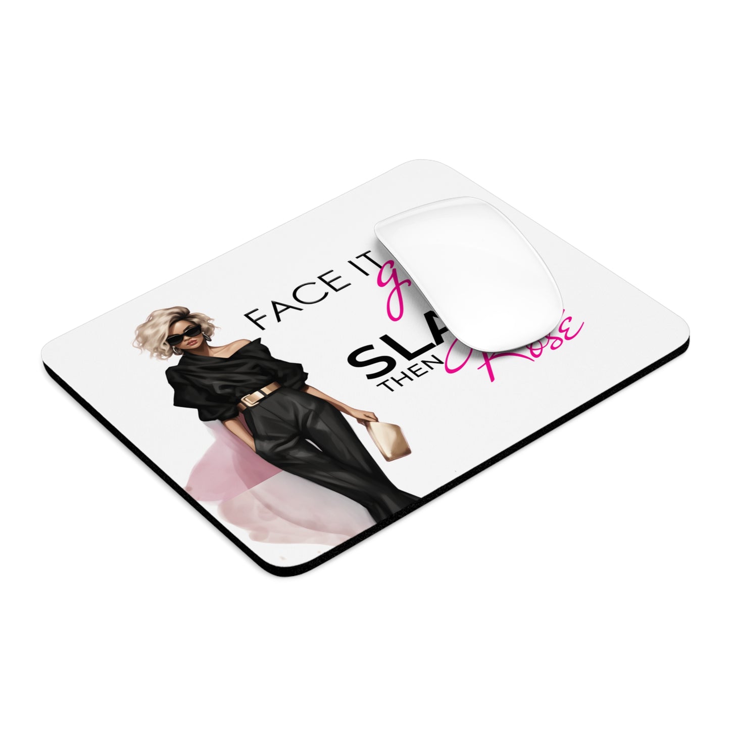 FIG Rosé White Mouse Pad