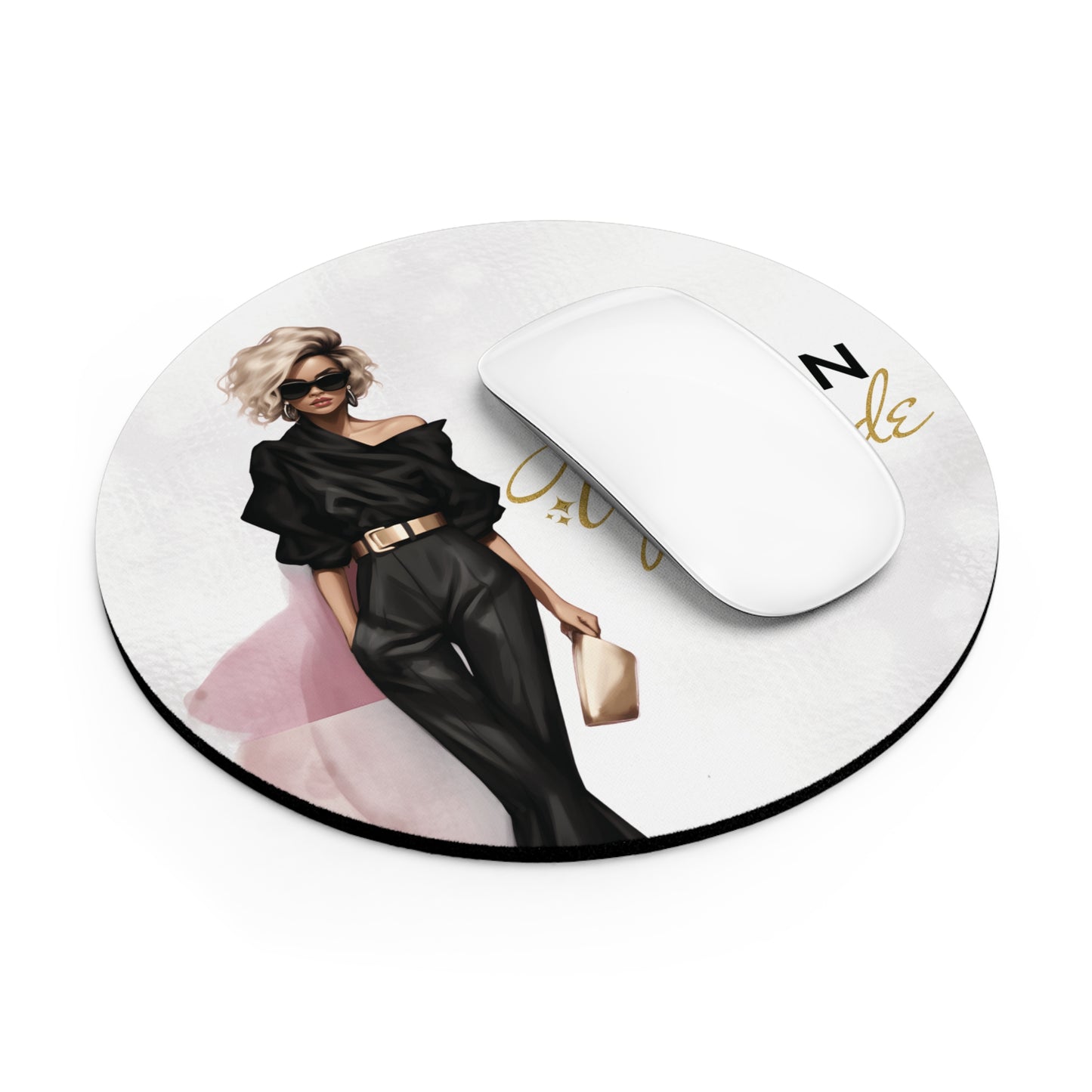Live Learn Upgrade WHT Gold Mouse Pad