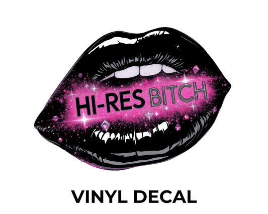 Hi-Res Bitch Vinyl Decal