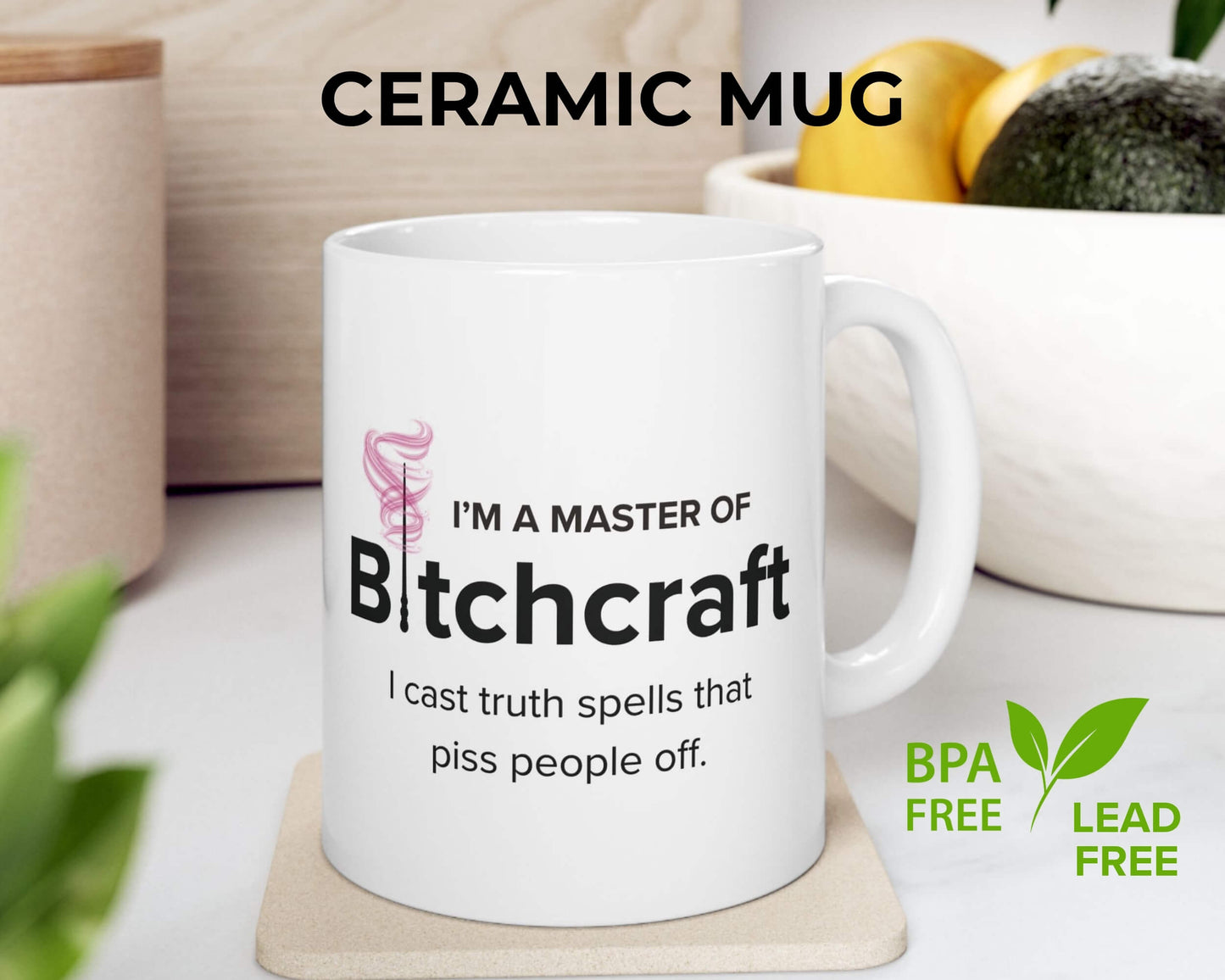 Master of Bitchcraft Mug – Brewing Truth, One Sip at a Time
