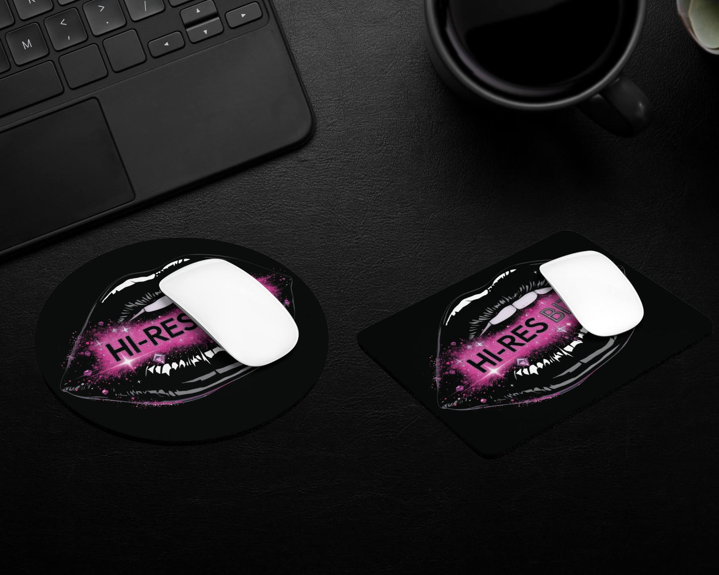 Hi-Res Bitch Mouse Pad – Bold Lips, Sharper Clicks