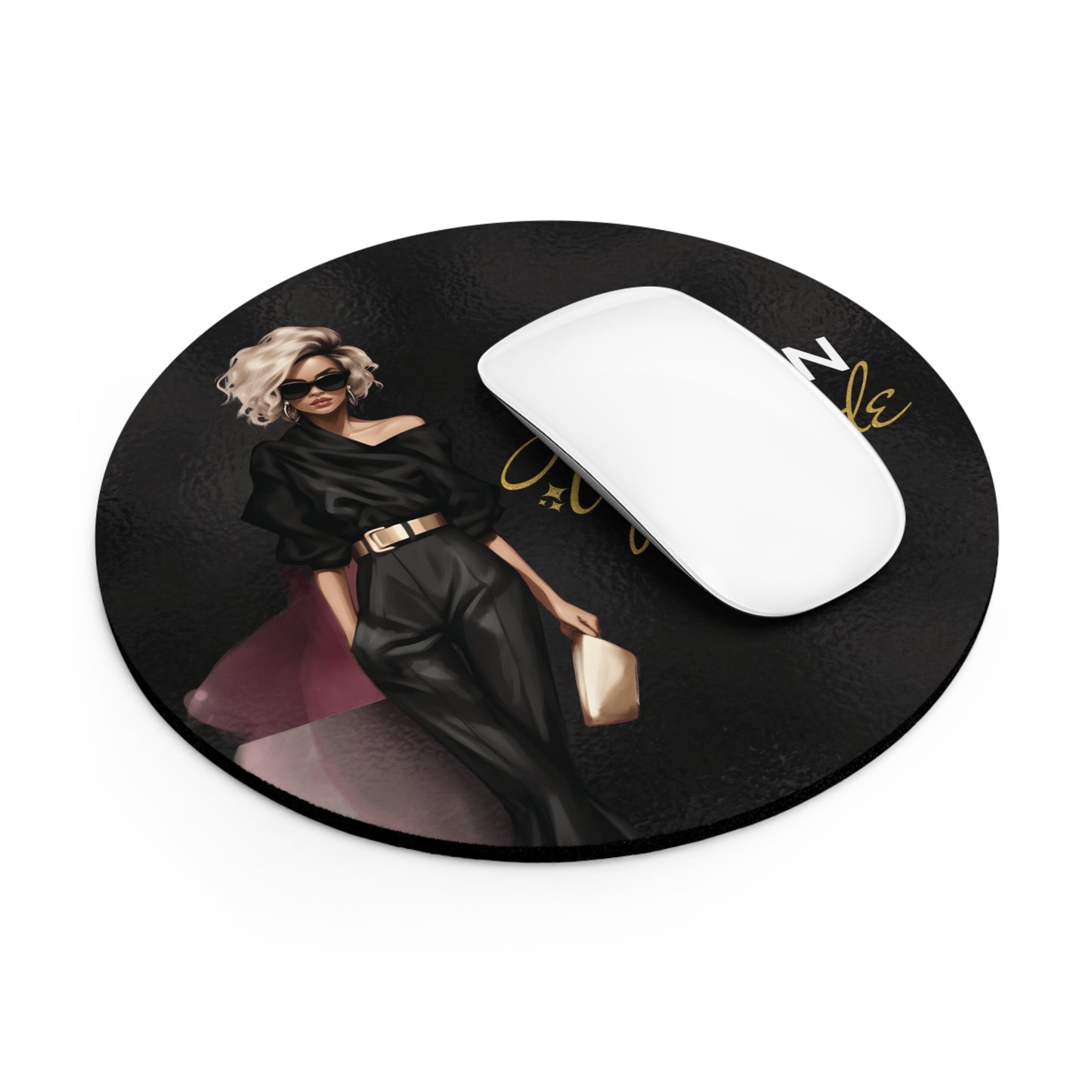 Live Learn Upgrade BLK Gold Mouse Pad