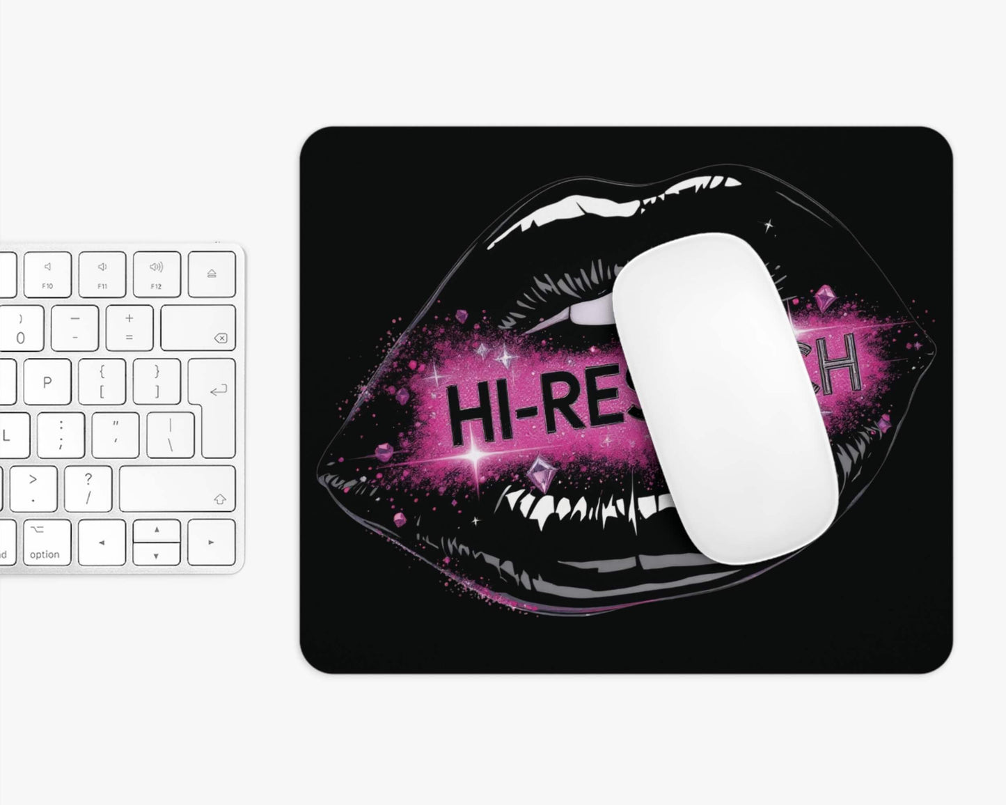 Hi-Res Bitch Mouse Pad – Bold Lips, Sharper Clicks