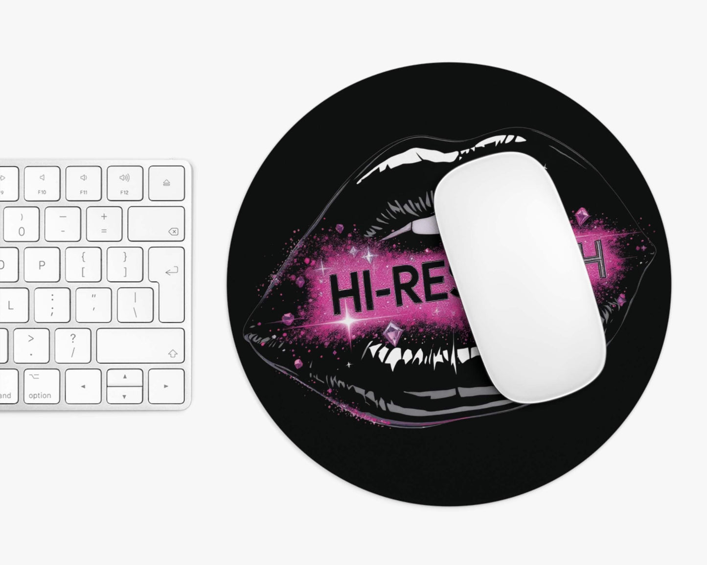 Hi-Res Bitch Mouse Pad – Bold Lips, Sharper Clicks