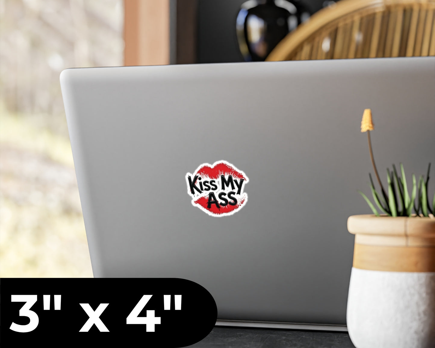 Kiss My Ass Vinyl Decal