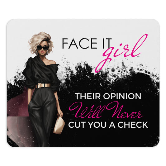 FIG Opinion Blk/Wht Mouse Pad