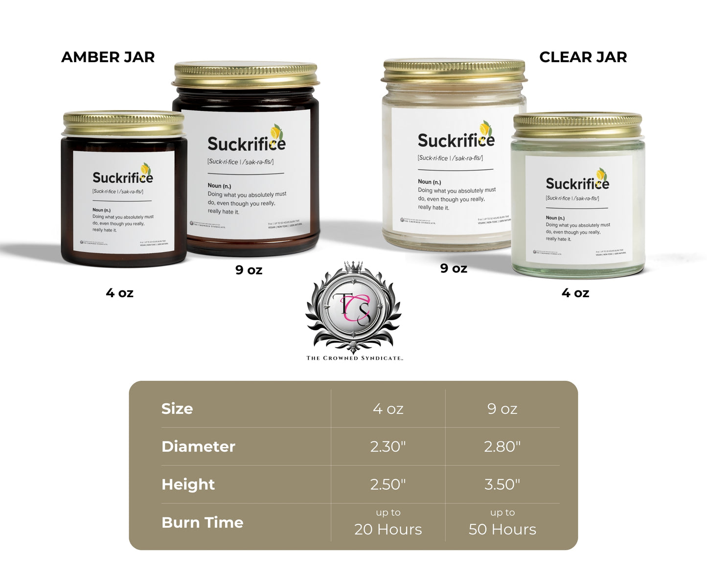 Suckrifice Candle – Because Adulting Sucks