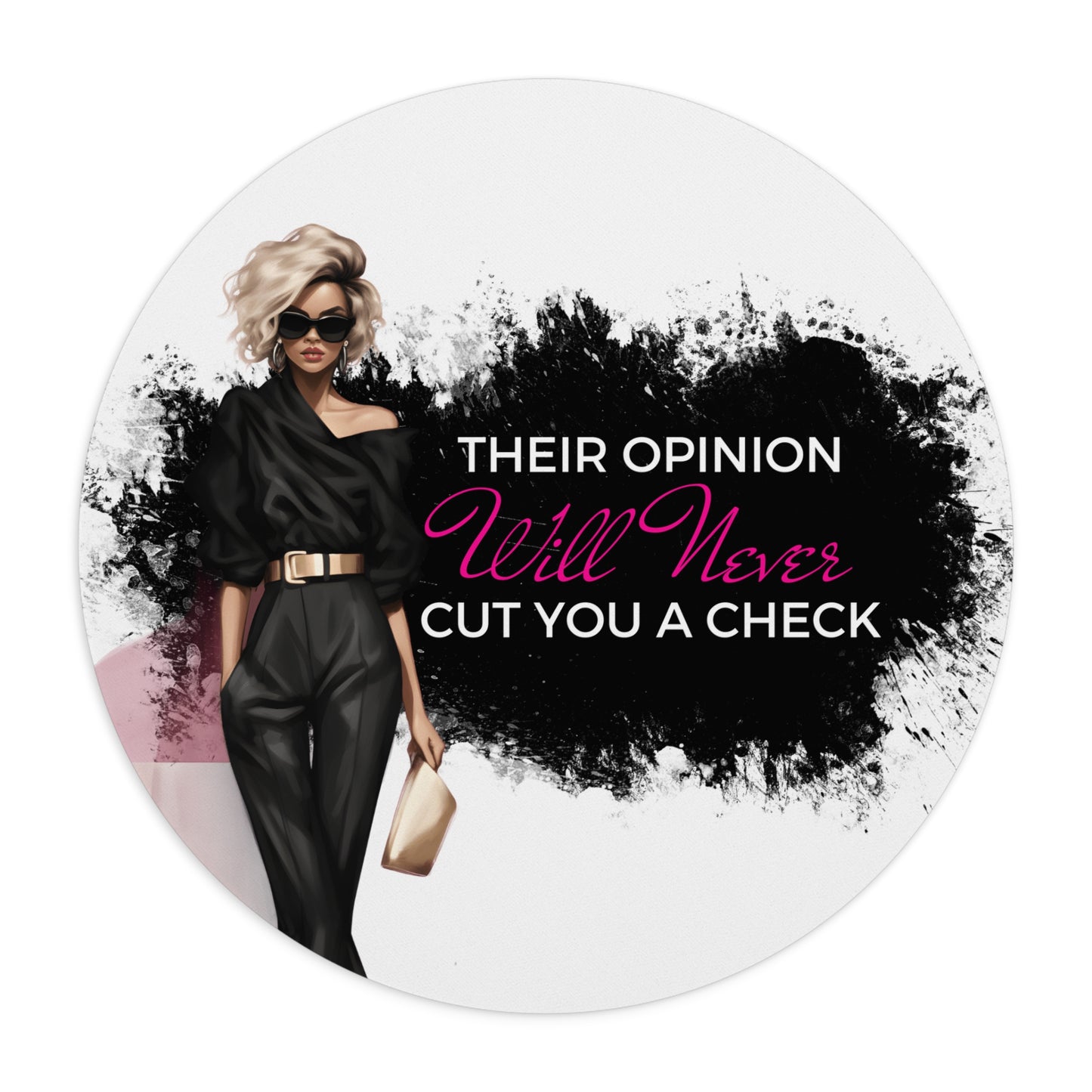 Mouse Pad, Unique Quote Design, Office Desk Decor, Inspirational Gift, Coworker Present, Computer Mouse Mat