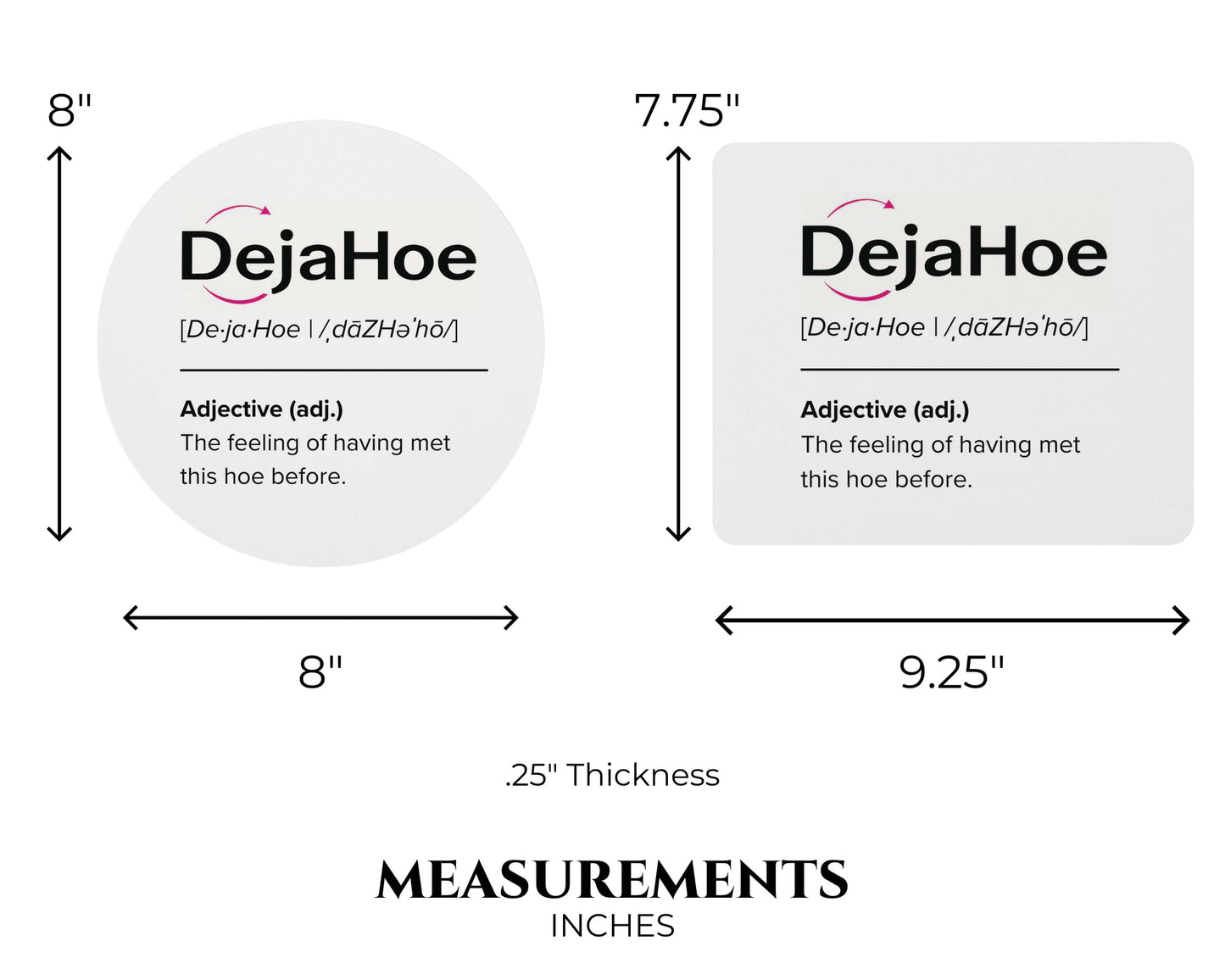 DejaHoe Mouse Pad – Repeating Offenders Welcome