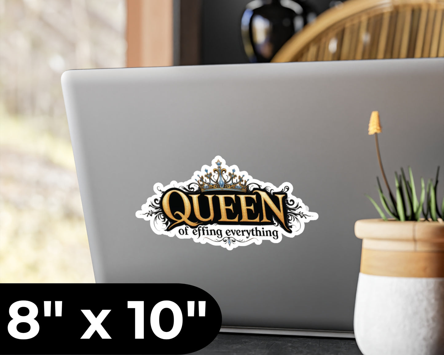 Queen of Effing Everything Vinyl Decal