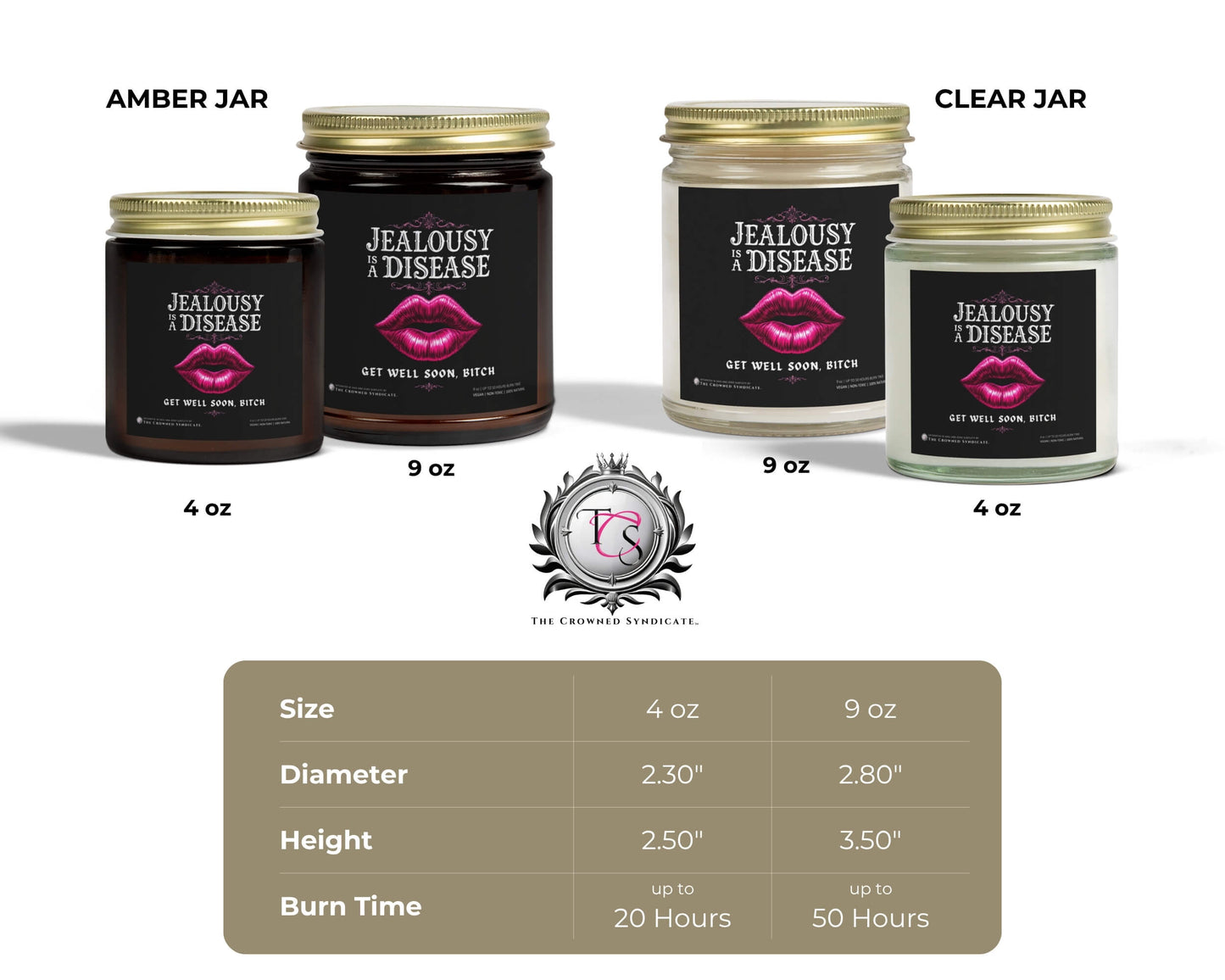 Get Well Soon Candle – Sick of the Jealousy