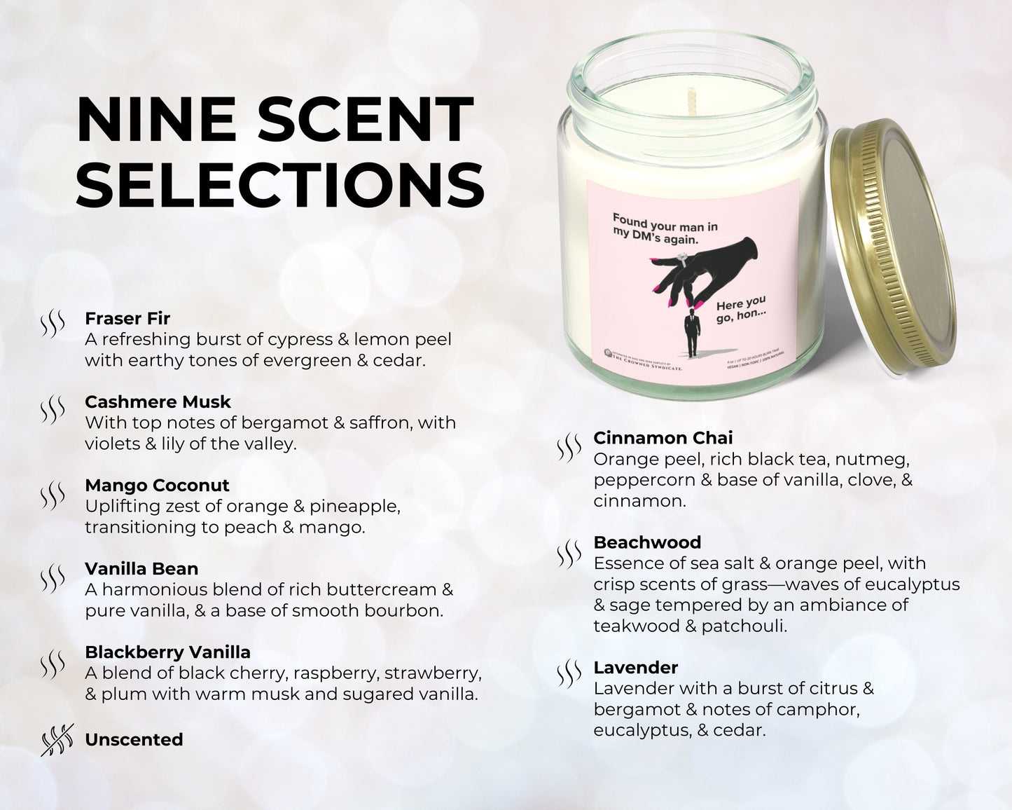 Cheeky DM’s Candle – Snatch ’Em. Light It Up.