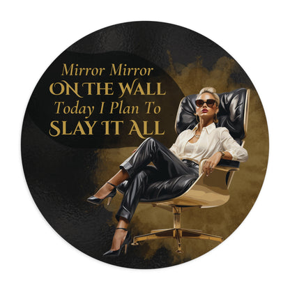 Gold Blonde Mirror Mirror Mouse Pad