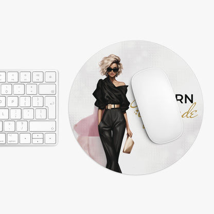 Live Learn Upgrade WHT Gold Mouse Pad