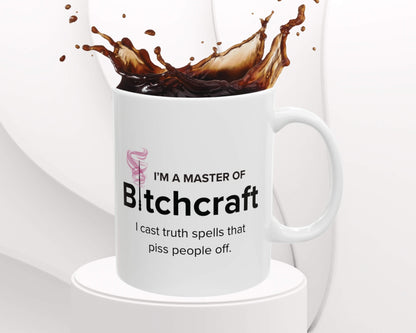 Master of Bitchcraft Mug – Brewing Truth, One Sip at a Time