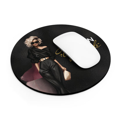 Live Learn Upgrade BLK Gold Mouse Pad