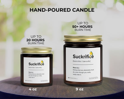 Suckrifice Candle – Because Adulting Sucks