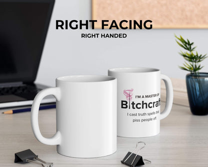 Master of Bitchcraft Mug – Brewing Truth, One Sip at a Time