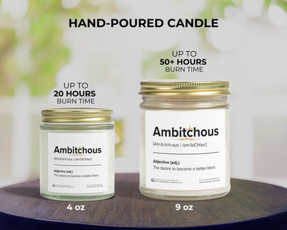 Ambitchous Aromatherapy Candle – Hustle Harder, Smell Better