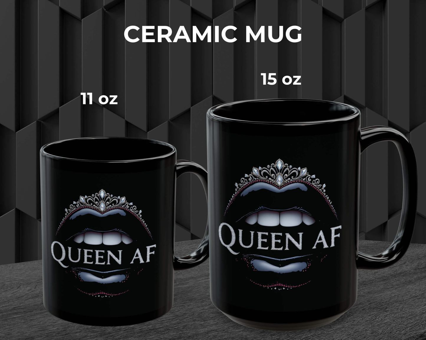 Queen AF Mug – Sip Like Royalty, Sass Like a Legend