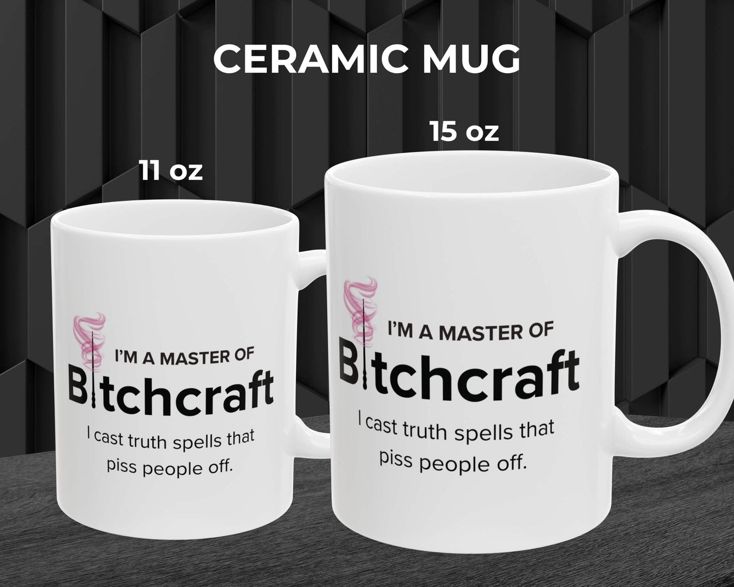Master of Bitchcraft Mug – Brewing Truth, One Sip at a Time