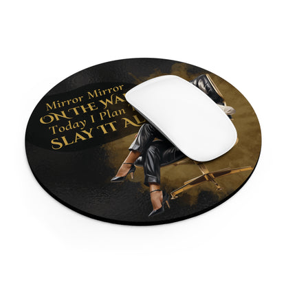 Gold Blonde Mirror Mirror Mouse Pad