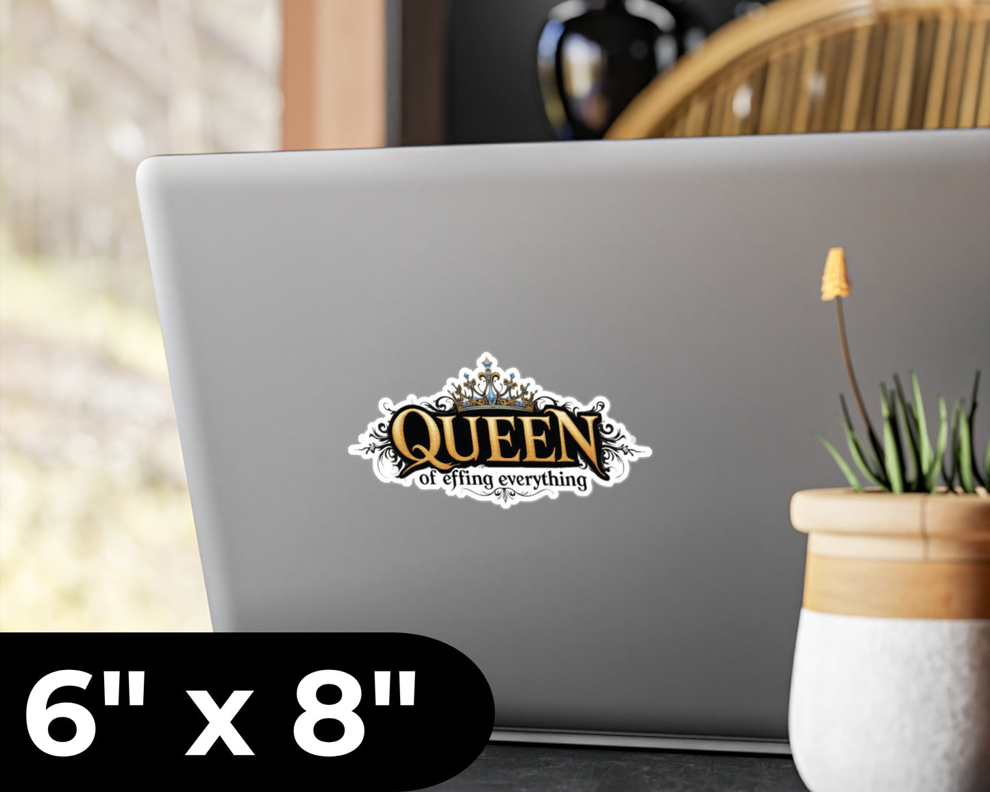 Queen of Effing Everything Vinyl Decal