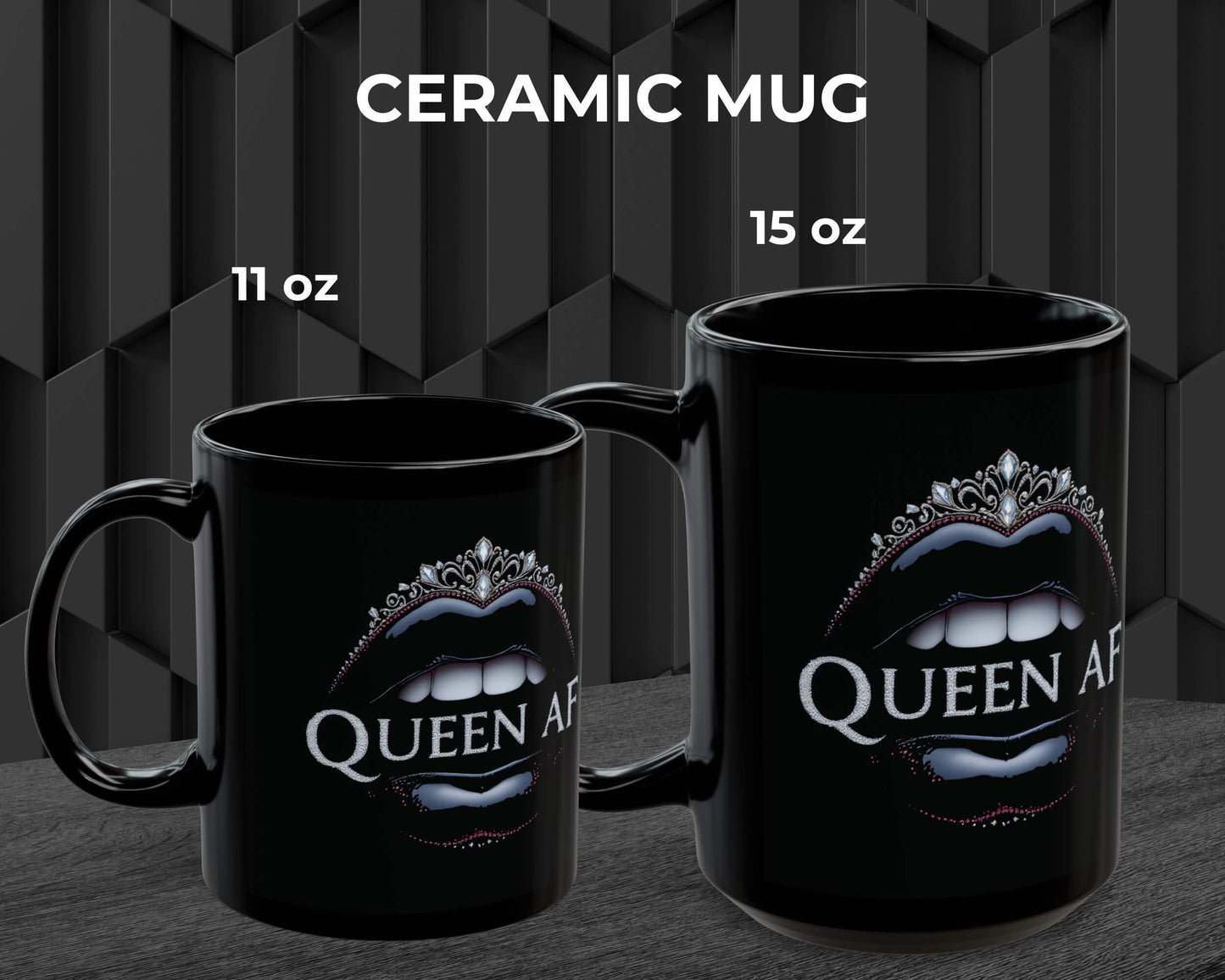 Queen AF Mug – Sip Like Royalty, Sass Like a Legend