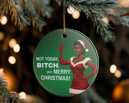 Rude Christmas tree decoration funny gift for her