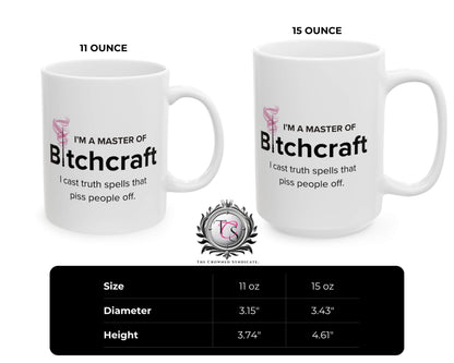 Master of Bitchcraft Mug – Brewing Truth, One Sip at a Time