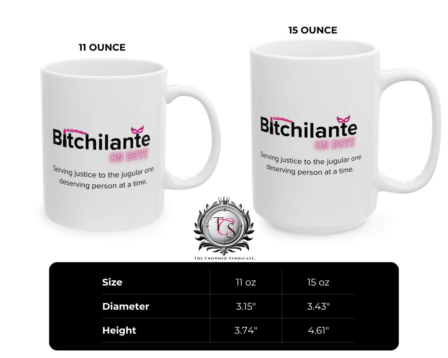 Bitchilante On Duty Mug – Serving Vengeance, One Sip at a Time