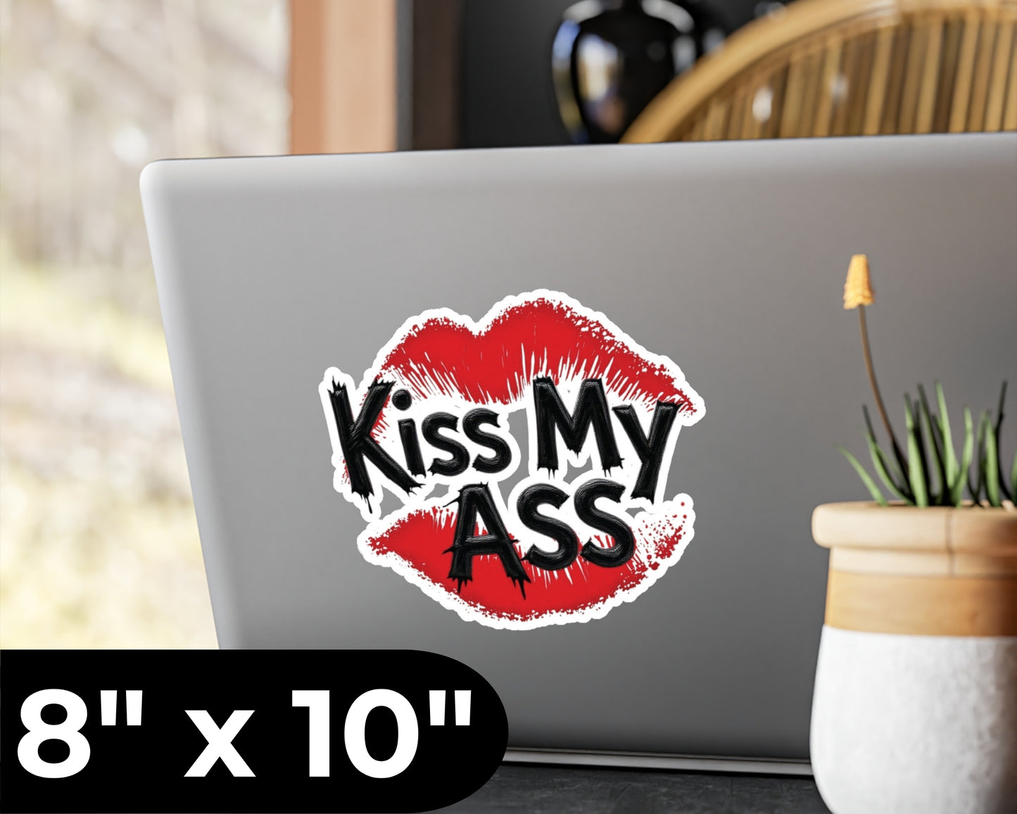Kiss My Ass Vinyl Decal