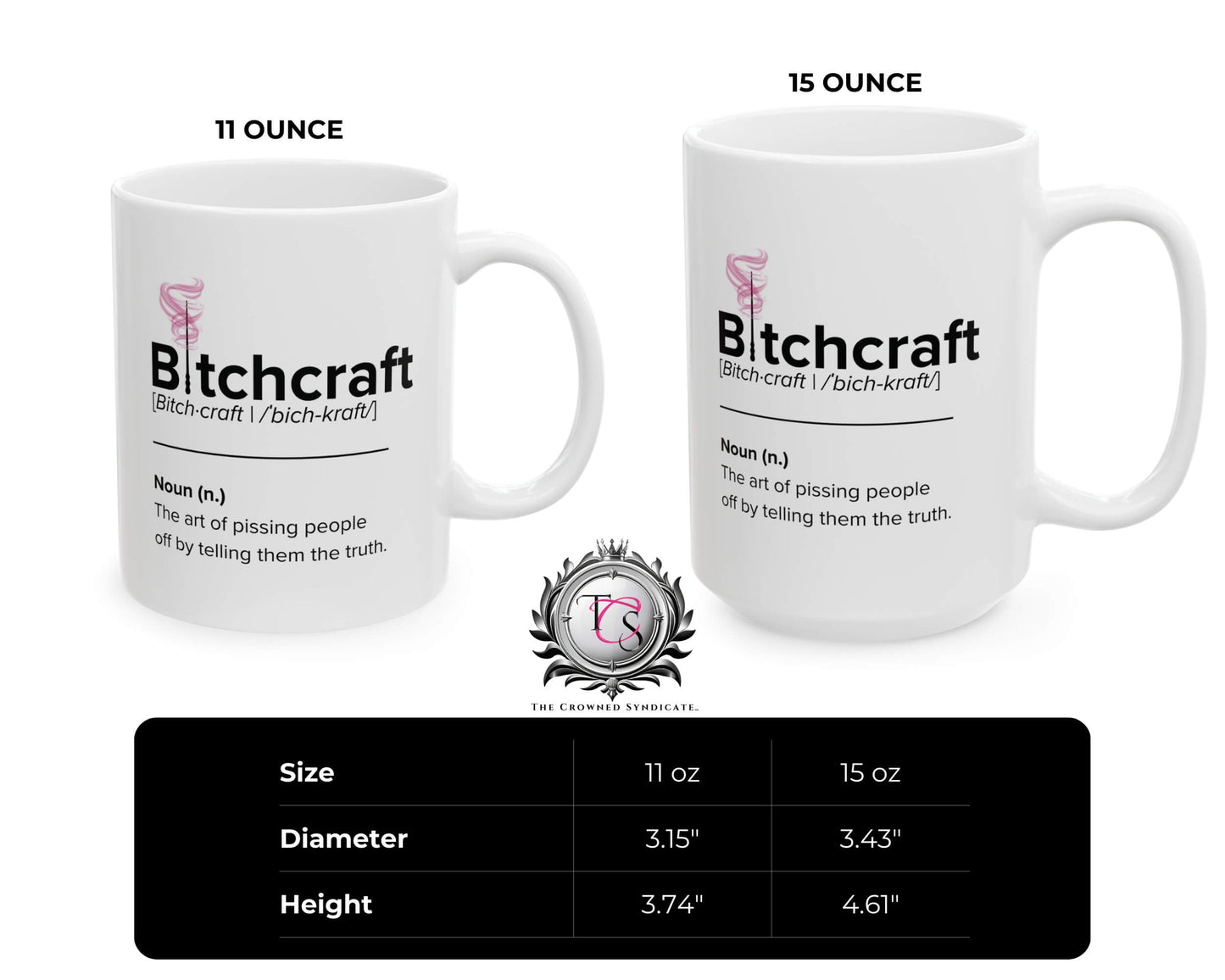 Bitchcraft Definition Mug – Truth-Teller Coffee Cup
