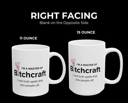 Master of Bitchcraft Mug – Brewing Truth, One Sip at a Time