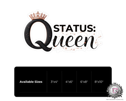 Status: Queen Vinyl Decal
