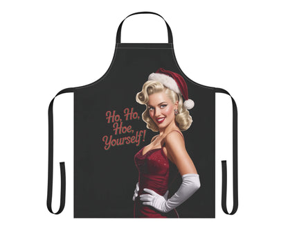 Ho Ho Hoe Yourself Apron – Retro Pin-Up (Black Apron)