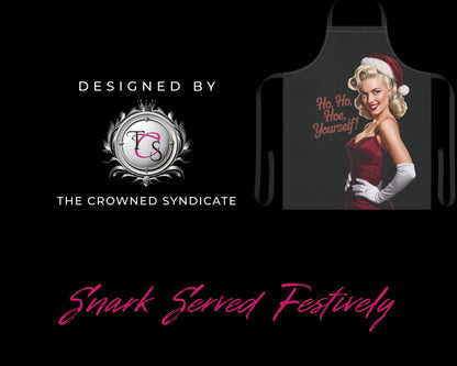 Ho Ho Hoe Yourself Apron – Retro Pin-Up (Black Apron)